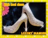 Wholesale CUSTOM HAND MADE SWAROVSK DIAMANTE CRYSTAL STILETTO WEDDING SHOES