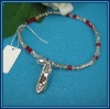 Wholesale Popular Crystal Fashion Anklets with Gold-Tone Pendant