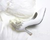 Wholesale ws-174 white shoes with silver crystals bridal wedding shoes