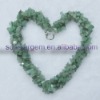 Wholesale green aventurine chips necklace accept paypal