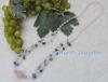 Wholesale fashion rose quartz and amethyst necklace