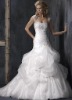 exquisite handmade sleeveless white charming church bridal gown