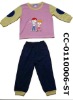 Children's Clothing Set of Knitted T/C for 2-8 Years of Age