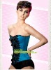 corsets and bustiers, elastic corset, shaper F5151 blue