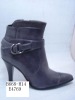 fashion hot latest sexy high quality comfort low heel PU women shoes and boots
