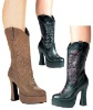 sexy chunky boots lady boots fashionable lady boots