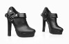 Wholesale 2011 Wholesale Ladies Sexy High Heels Boot Shoes Leather Black