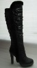 Wholesale sexy knee PU belt boots