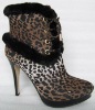 Wholesale sexy leopard suede boots