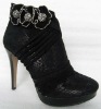 Wholesale sexy mesh suede boots