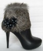 Wholesale sexy pu fur boots