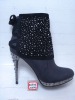 Wholesale fashion hot latest designer sexy high quality comfort high heel PU women shoes and boots