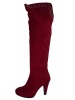 Wholesale sexy red color fashion lady boots with beaded style
