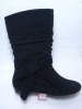 fashion hot latest sexy high quality flat PU ladies shoes and boots