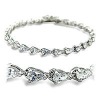 925 silver womens diamond tennis bracelets
