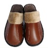 Wholesale leather indoor slipper