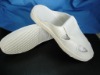 Wholesale Anti-static slippers white PVC leather 4 holes slipper
