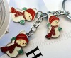 hot christmas decor keychain