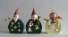 Christmas decoration santa claus with snow man