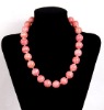 New artificial Argentine Rhodochrosite gemstone necklace