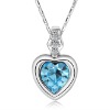 Best selling heart necklaces jewelry with crystal