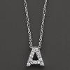 Wholesale Fashion LETTER style 925 sterling silver necklace with CZ