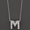 Fashion LETTER style 925 sterling silver necklace with CZ