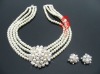 Wedding dress necklace bridal jewelry necklace sets
