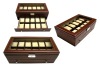 2011 new design brown leather watch box for show