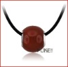 Wholesale Red agate pendant fashion necklace chain M1117