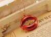 Wholesale Newly design Red lips Necklace N10081