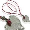 Wholesale 2011 Hot world red rope necklace with big leaf