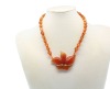 Red Agate costume necklace