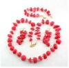 Wholesale Trendy Red Beads Handcraft Necklaces (SWTBD045)