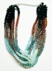 Wholesale 2010-2011 fashion multi-strand acrylic beads necklaces