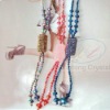 Wholesale stylish/fashion crystal facet bead necklace for Christmas Day