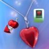 heart shape usb necklace gift