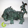 Chiese Traditional Antique Cast Bronze Bull Sculpture for Collection