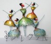 modern dancing girls metal home decoration