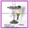 Wholesale Large sale metal wine bottle holder with stand