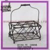 Large sale 6 bottles metal anique wine rack