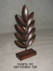 Wholesale metal table art with wood stand