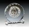 unique crystal table clock