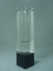 crystal glass vase