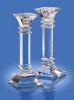 Elegant crystal candle holders