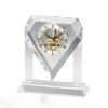 delicate crystal table clock