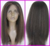 Wholesale Indian remy kinky straight full lace wig