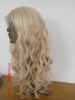 Wholesale #613 blonde 20inch curl human hair lace wigs