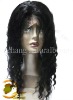 Wholesale 100% remy human hair front lace wig-deep wave lace front wig --22"