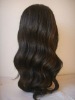 Wholesale fashion22" 1b/30# highlight 100% India remy human hair front lace wig accept paypal